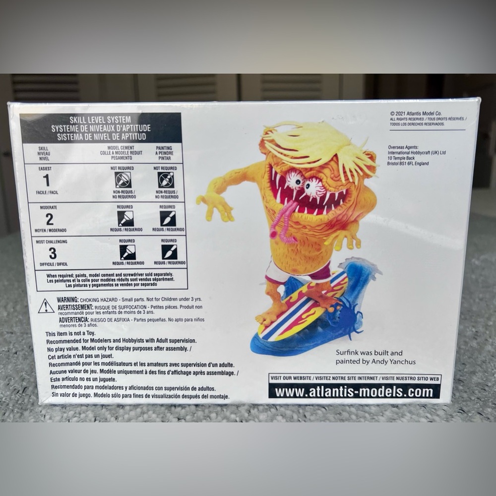 Unopened Surfink model of Ed “Big Daddy” Roth’s Dinghead Gremmy. 7 inches tall. - Picture 3 of 8
